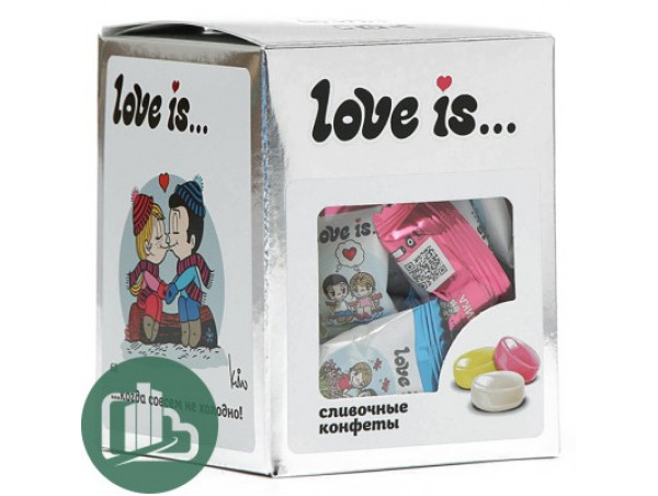 Ж/конфета LOVE IS сливочные  Микс вкусов ЗОЛОТО 105г