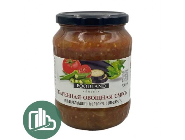 FOODLAND 700г 1/6 Жаренная овощная смесь с бамия