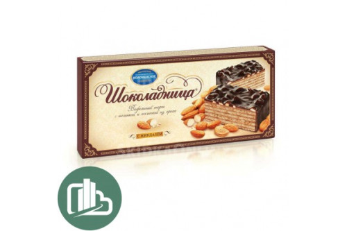 Торт Шоколадница с миндалем 230 гр. 1/12