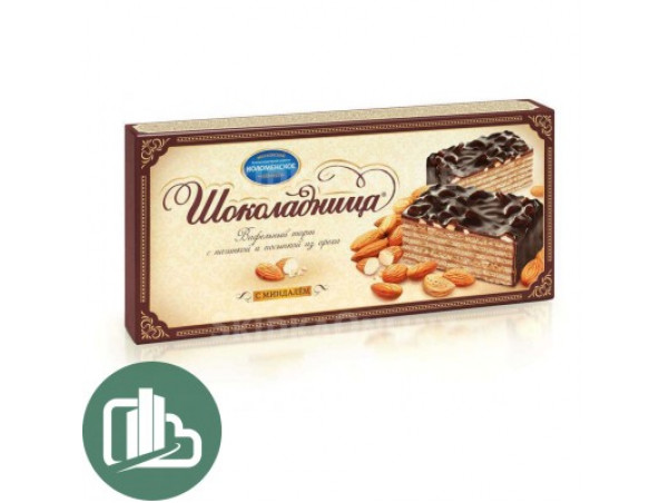 Торт Шоколадница с миндалем 230 гр. 1/12