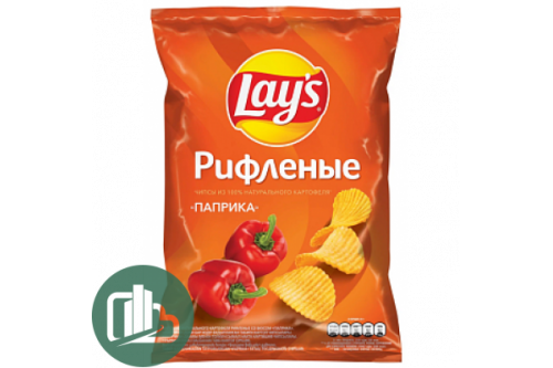 Лейс 140гр Рифлёные Паприка 1/19 Лейс 140гр Рифлёные Паприка 1/19