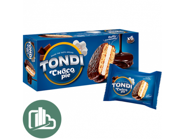 Яшкино Тонди Чоко пай 180г 1/16 (Gnam)