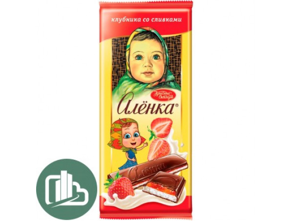 Алёнка 87г 1/10 Клубника со сливками Алёнка 87г 1/10 Клубника со сливками