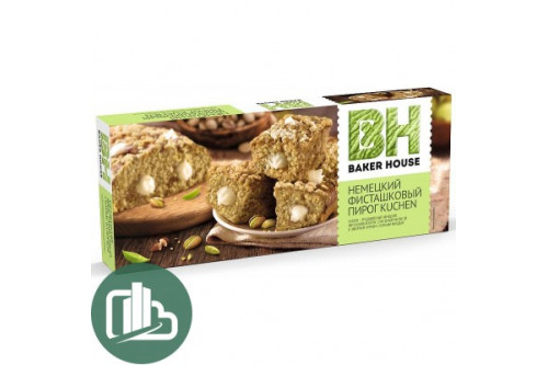 Пирог Baker House Немецкий фисташковый 350гр 1/8