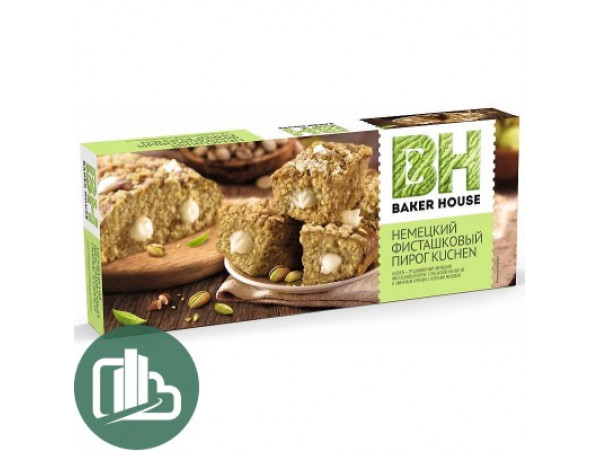 Пирог Baker House Немецкий фисташковый 350гр 1/8