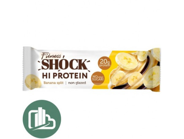Протеиновый батончик fitness shock банан 60гр 1/12