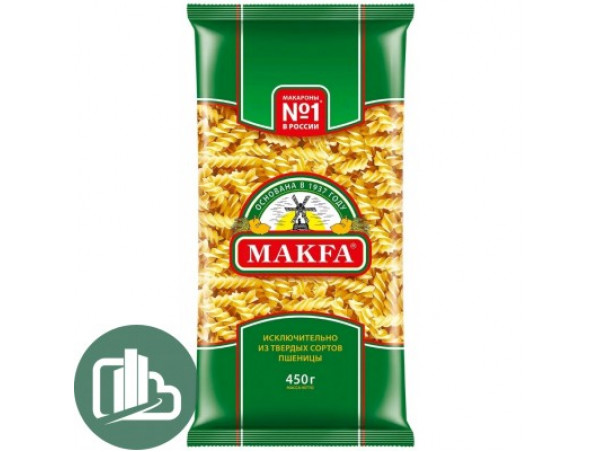 Макфа Спиральки 400гр 1/20