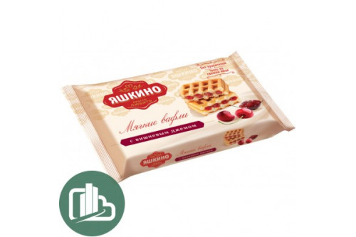 Яшкино мягкий вафли с вишня 120г 1/34