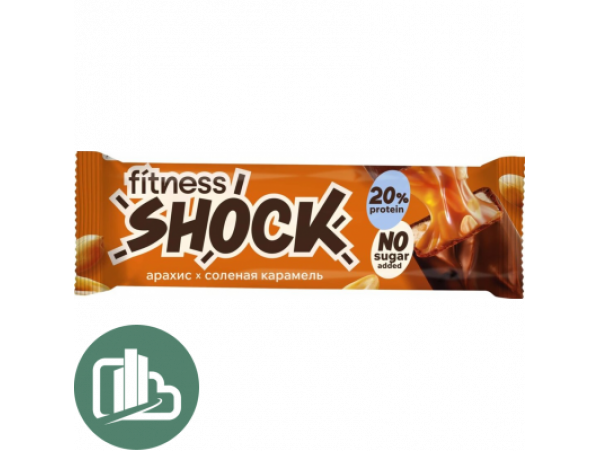 Бруки  Fitnes SHOCK Арахис карамель 50гр 1/8