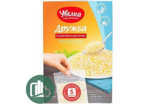 Увелка смесь рис круглозерный и пшено Дружба 5/80гр 1/6