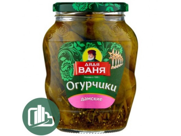 Дядя Ваня Огурцы маринованные Дамские 680гр ст/б 1/8