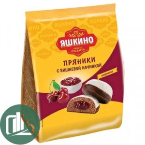 Яшкино Пряники 350гр вишня 1/8