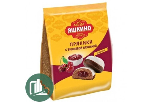 Яшкино Пряники 350гр вишня 1/8