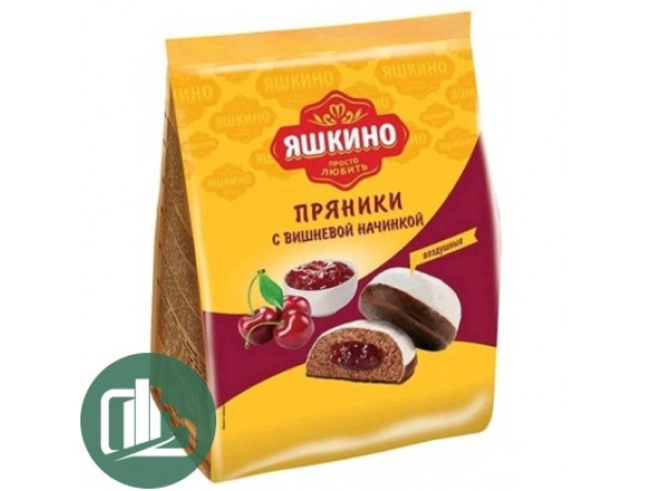 Яшкино Пряники 350гр вишня 1/8