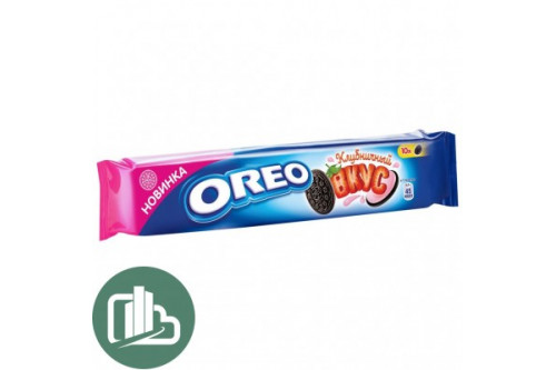 Печенье  OREO 95гр с какао и клубникой 1/28