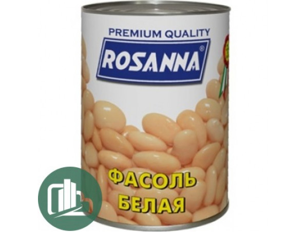 Фасоль Россана белая в соб/соусе 400гр 1/12 Фасоль Россана белая в соб/соусе 400гр 1/12