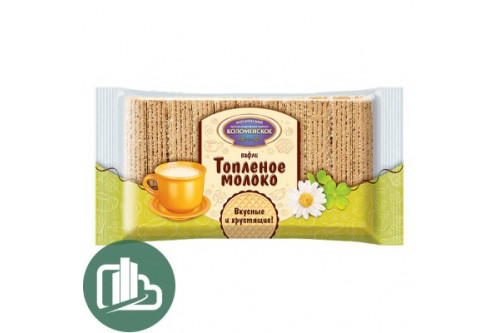 Вафли Коломенские топ. молоко 220гр 1/20