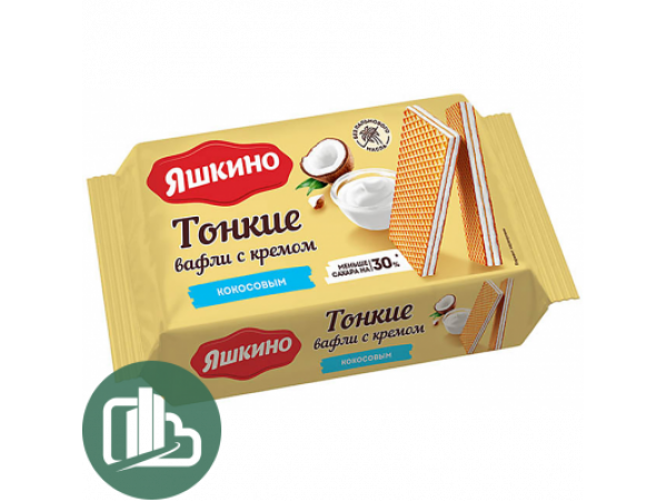 Яшкино вафли 144г 1/26 Кокос рвт 100 Яшкино вафли 144г 1/26 Кокос рвт 100