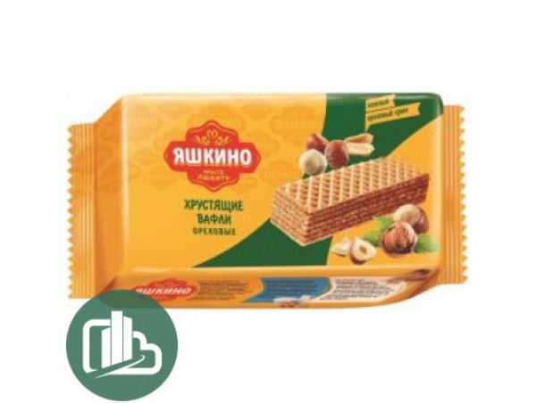 Яшкино 163 Вафли 200гр Ореховые 1/24