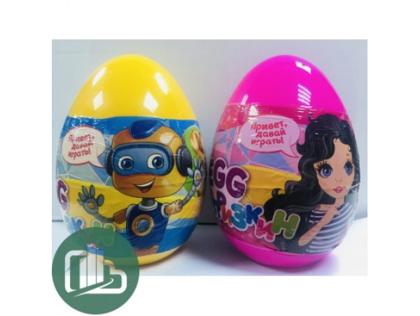 Яйцо EGG сюрприз для Девочек и мальчиков  игрушка+ карамель  170 г (24)