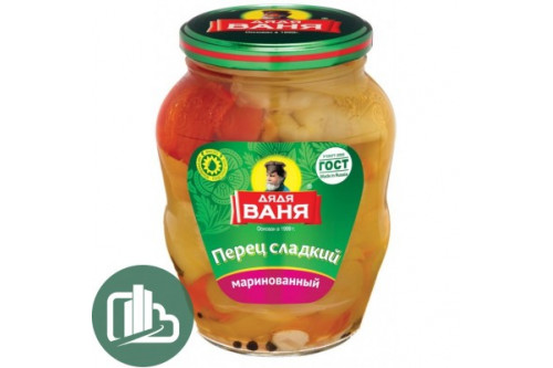 Дядя Ваня Перец маринованный сладкий (крупно резанный) 680гр 1/8