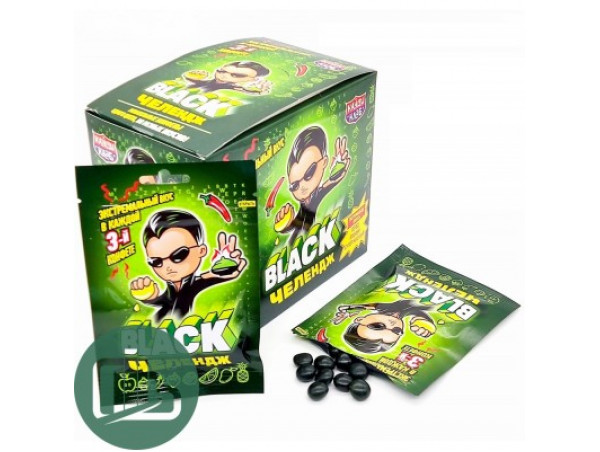 Жевательные конфетыBLACK Челендж 15гр 1/20 (12)