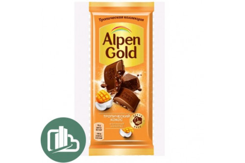 Альпен-голд 80г тропический кокос 1/21