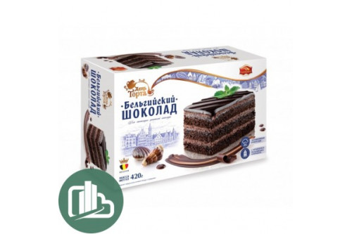 Торт Бельгийский шоколад 420гр 1/6 Торт Бельгийский шоколад 420гр 1/6