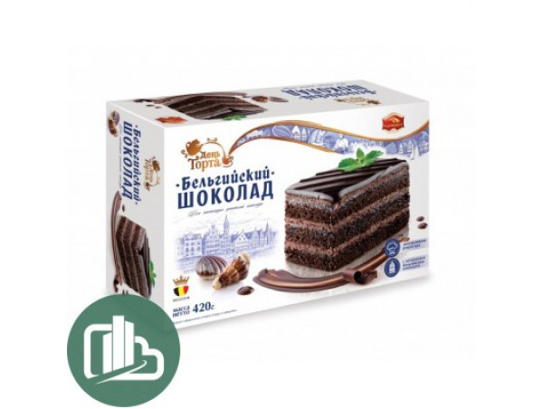 Торт Бельгийский шоколад 420гр  1/6