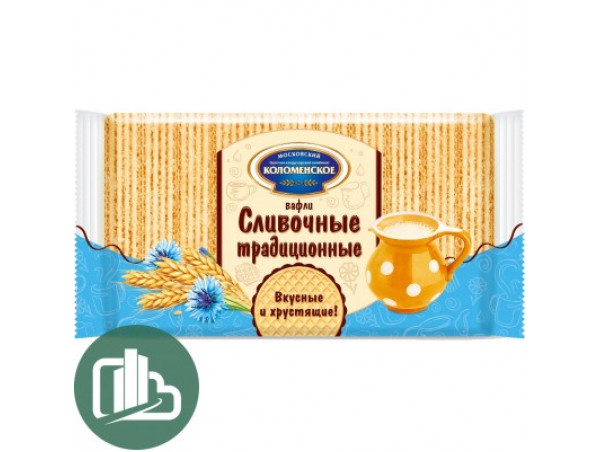 Вафли Коломенские Сливочные традиционные 220гр 1/20