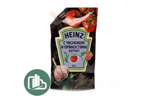 Кетчуп "Хайнц" с чесноком и пряностями 320 г 1/16