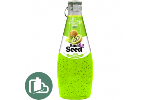 Нектар 30% Азиано Киви с семенами базилика 290мл 1/24 Kivi Juice with Basil Seed Drink