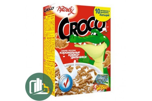 Сухой завтрак Крокодильчики Croco карамельные 200гр 1/8