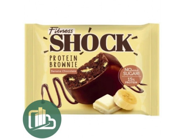 Бат глаз FitnesSHOCK Брауни банановый 50гр 1/12 Бат глаз FitnesSHOCK Брауни банановый 50гр 1/12