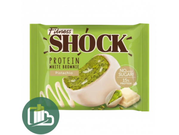 Брауни SHOCKS Брауни бел.шок.с фисташка 50г 1/12 Брауни SHOCKS Брауни бел.шок.с фисташка 50г 1/12