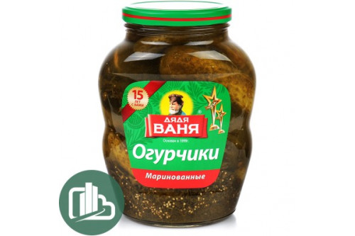 Дядя Ваня Огурцы маринованные 1.8кг ст/б 1/6