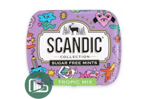 SCANDIC Конфеты Тропический Микс 14г 1/12