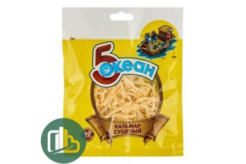 Кальмар стружка "5 океан" 40гр 1/20