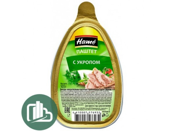 Паштет HAME 105гр С Укропом 1/16