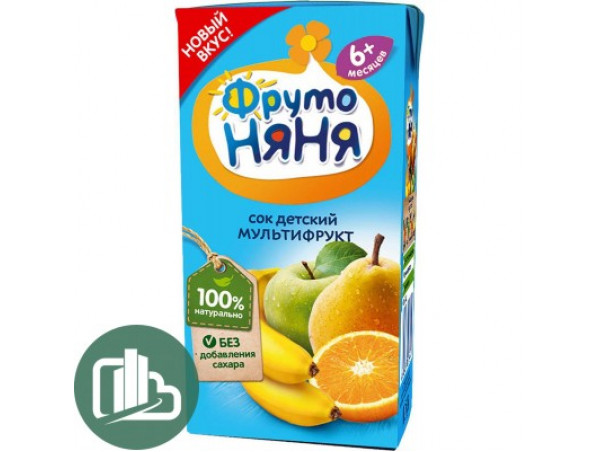 Фруто НЯНЯ Мультифрукт  0,2л 1/18