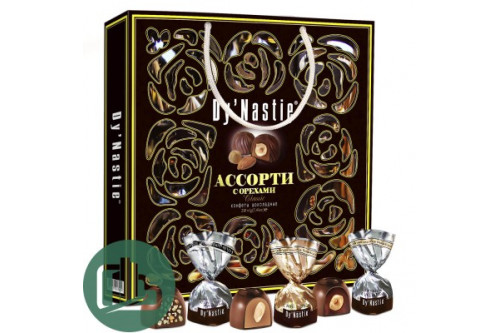 Династия Dy' Nastie 210гр Ассорти с орехами классик 1/5 Династия Dy' Nastie 210гр Ассорти с орехами классик 1/5
