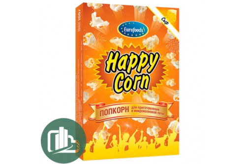 Попкорн для СВЧ 100гр HAPPY CORN cо вкусом сыра 1/20