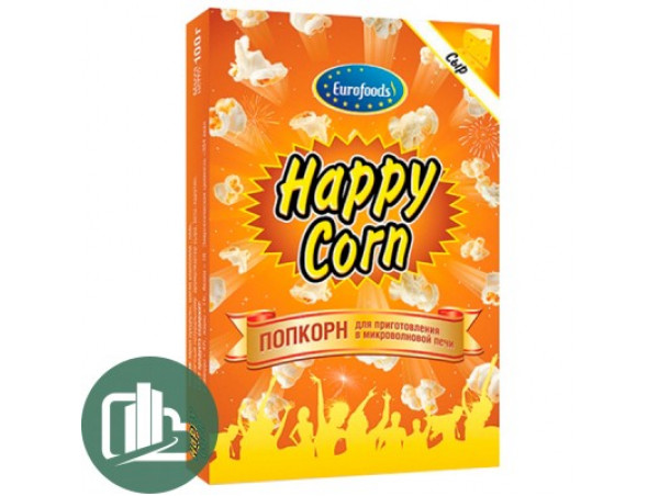 Попкорн для СВЧ 100гр HAPPY CORN cо вкусом сыра 1/20 Попкорн для СВЧ 100гр HAPPY CORN cо вкусом сыра 1/20