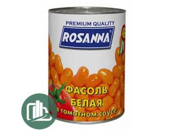 Фасоль Россана белая в том/соусе 400гр 1/12 Фасоль Россана белая в том/соусе 400гр 1/12