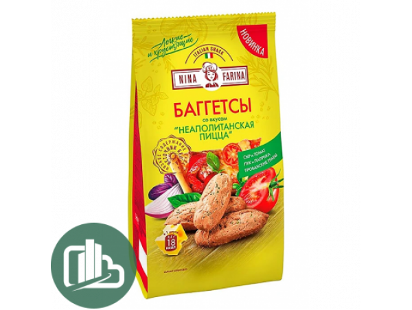 Баггетсы со вкусом неаполитанская пицца 65г 1/12 (ОВС054)