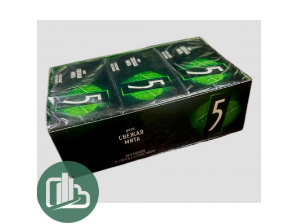 Ригли 5 Файв 15,6г свежая мята 1/15 (18бл)