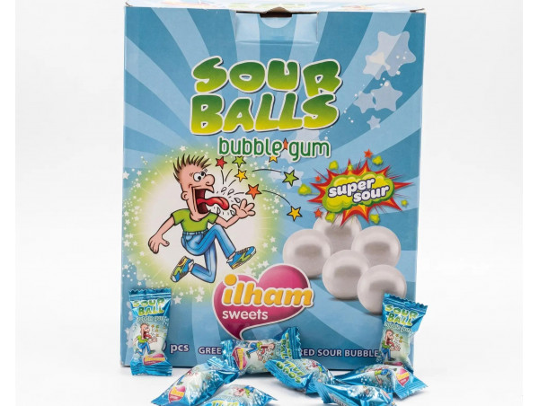 Жевательная рез.Sourball Bubble Gum 3.5г*200шт*6бл.
