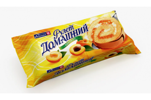 Рулет Домашний абрикос 150гр 1*15шт