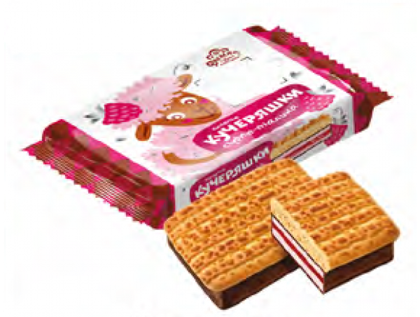 "Кучеряшки" суфле-малина 70г*33