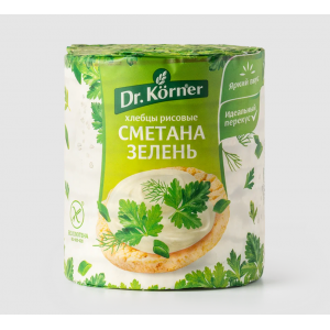Хлебцы Корнер рисовые смет зел